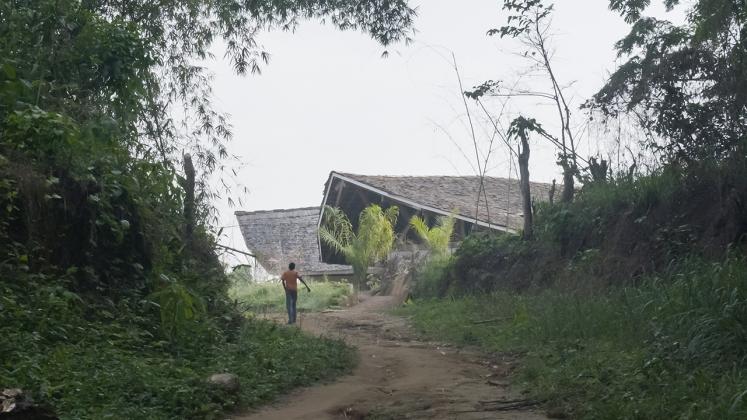 Photo of Ilima Primary School, View Up the Path from the Jungle to the Corner of the Building